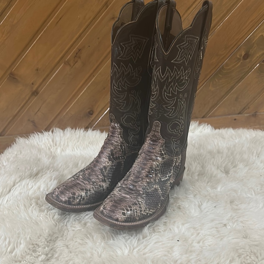 Lucchese Exotic Snakeskin Western Boots